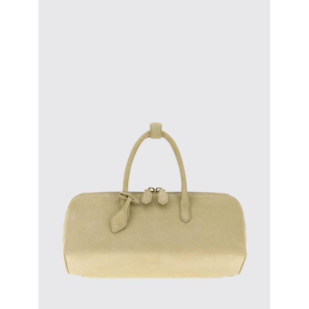 AlaiA Women Alaia Delta Handbag In Nubuck With Double Handle And Logo Charm